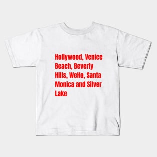 Los Angeles Neighorhood Vibes Tee! Kids T-Shirt